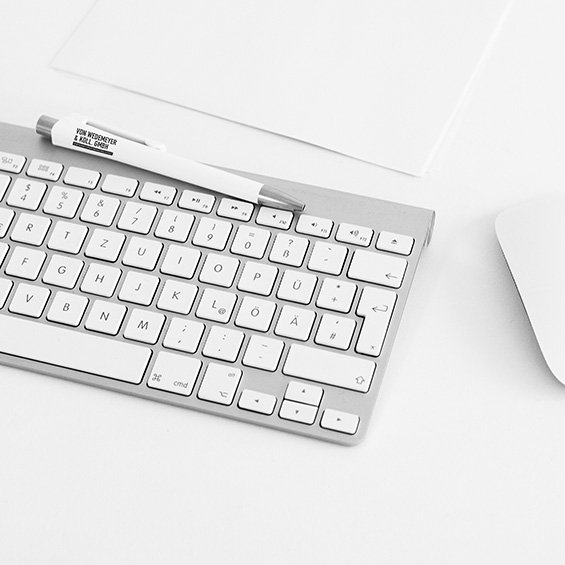 Still mit Tastatur und Stift